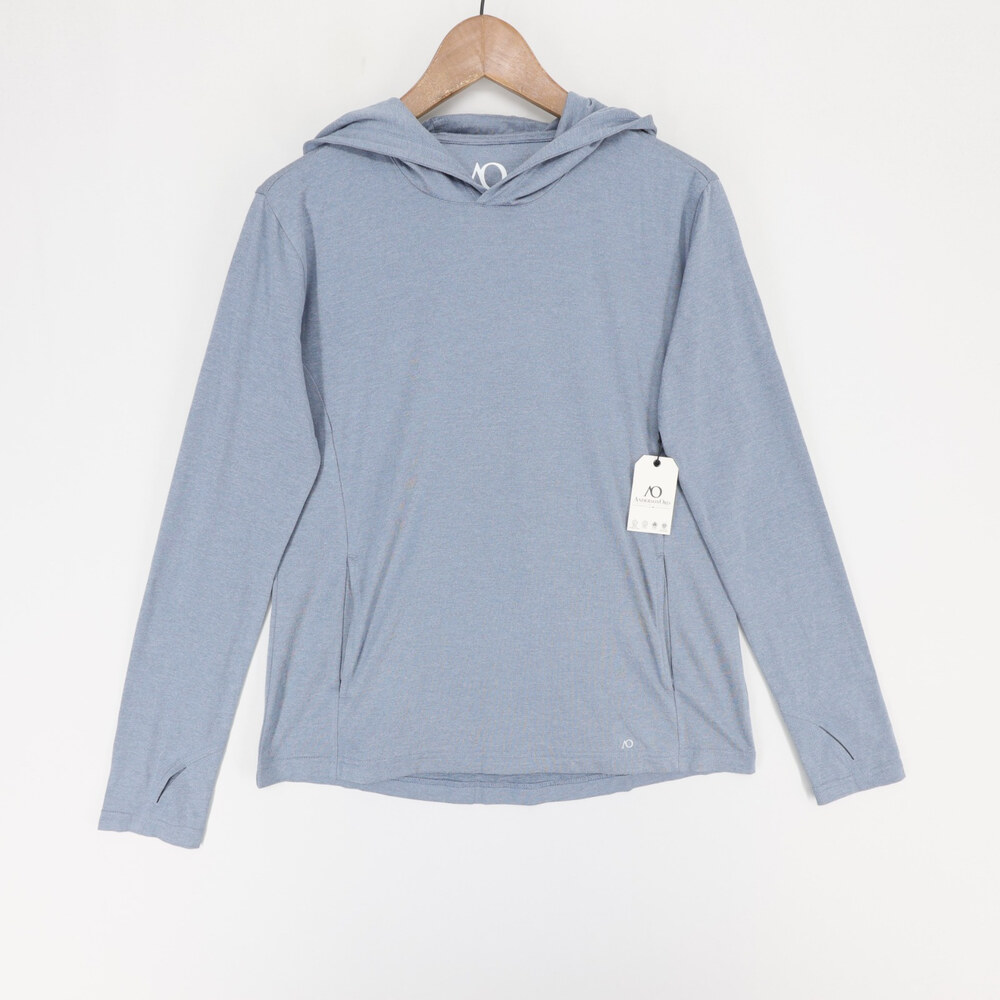 AndersonOrd Blacks Beach Hoodie Womens M Blue Heather Performance UPF Sun